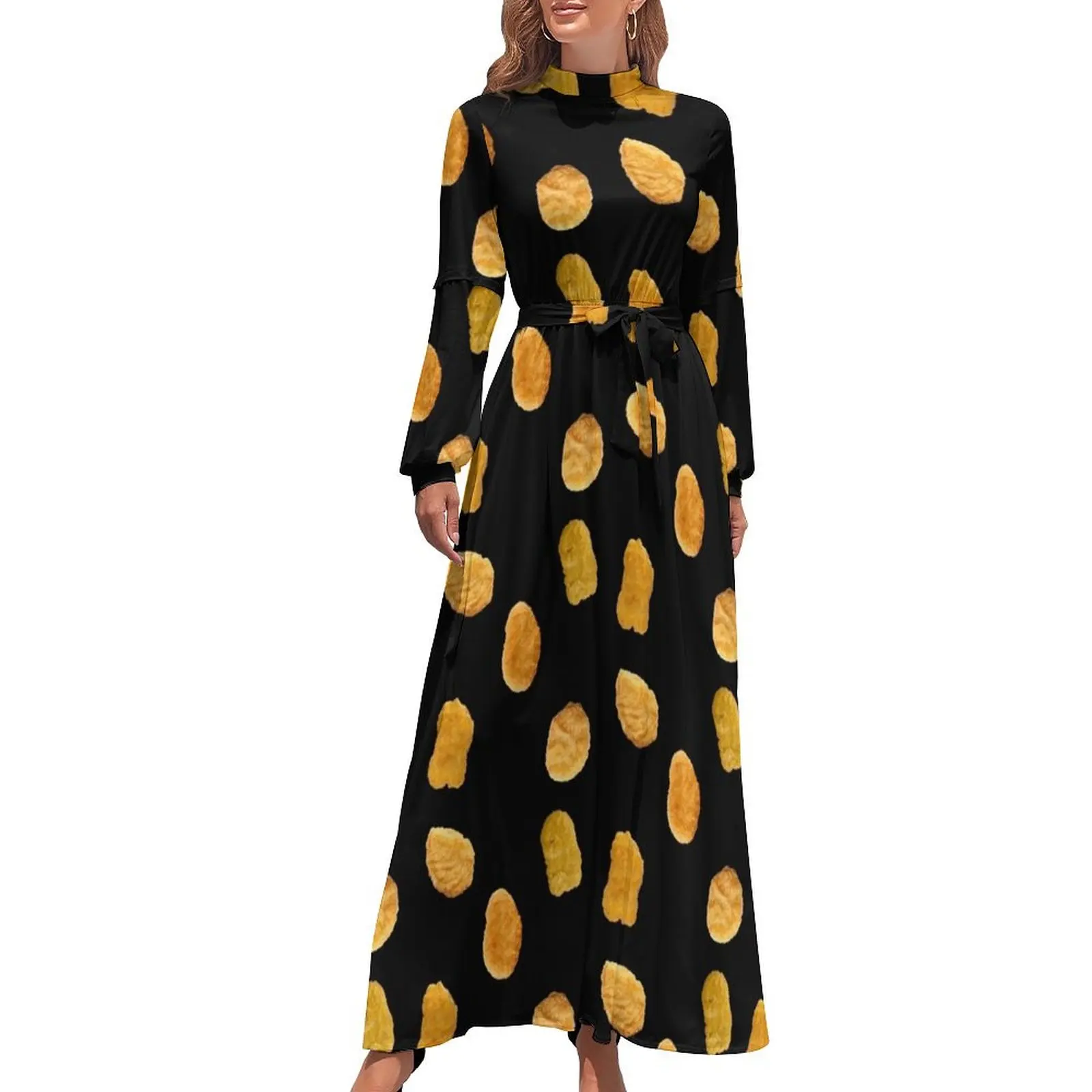 

Chicken Nugget Pattern Long Dress elegant and pretty women's dresses women's evening dresses 2024 summer dress woman 2024