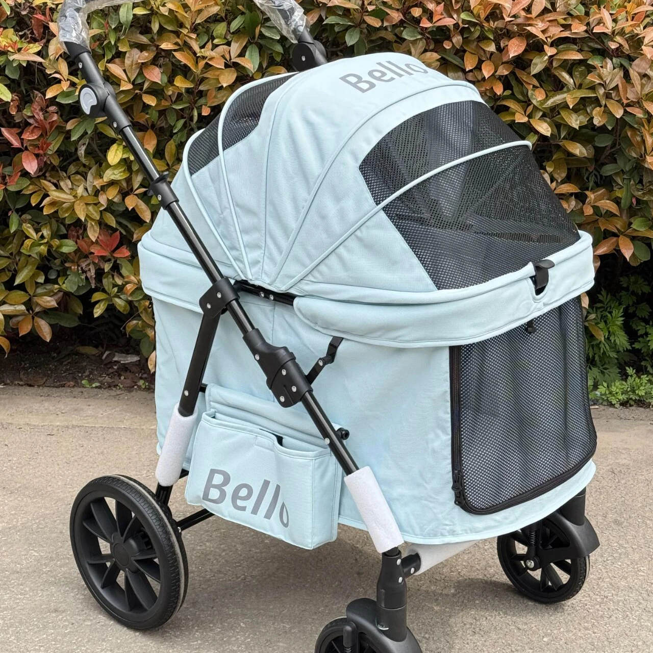 

Lightweight Foldable Pet Stroller Shockproof Large Space for Cats Dogs Outdoor Walking Cart