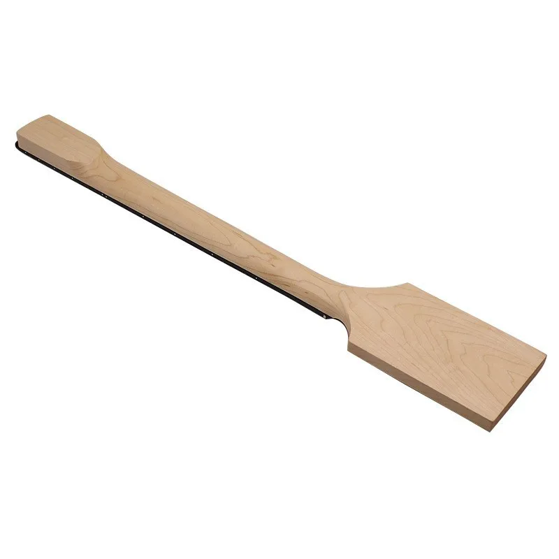 Electric Guitar Neck Paddle Shaped 22 Fret Matte Finish Maple Wood DIY Replacement Part