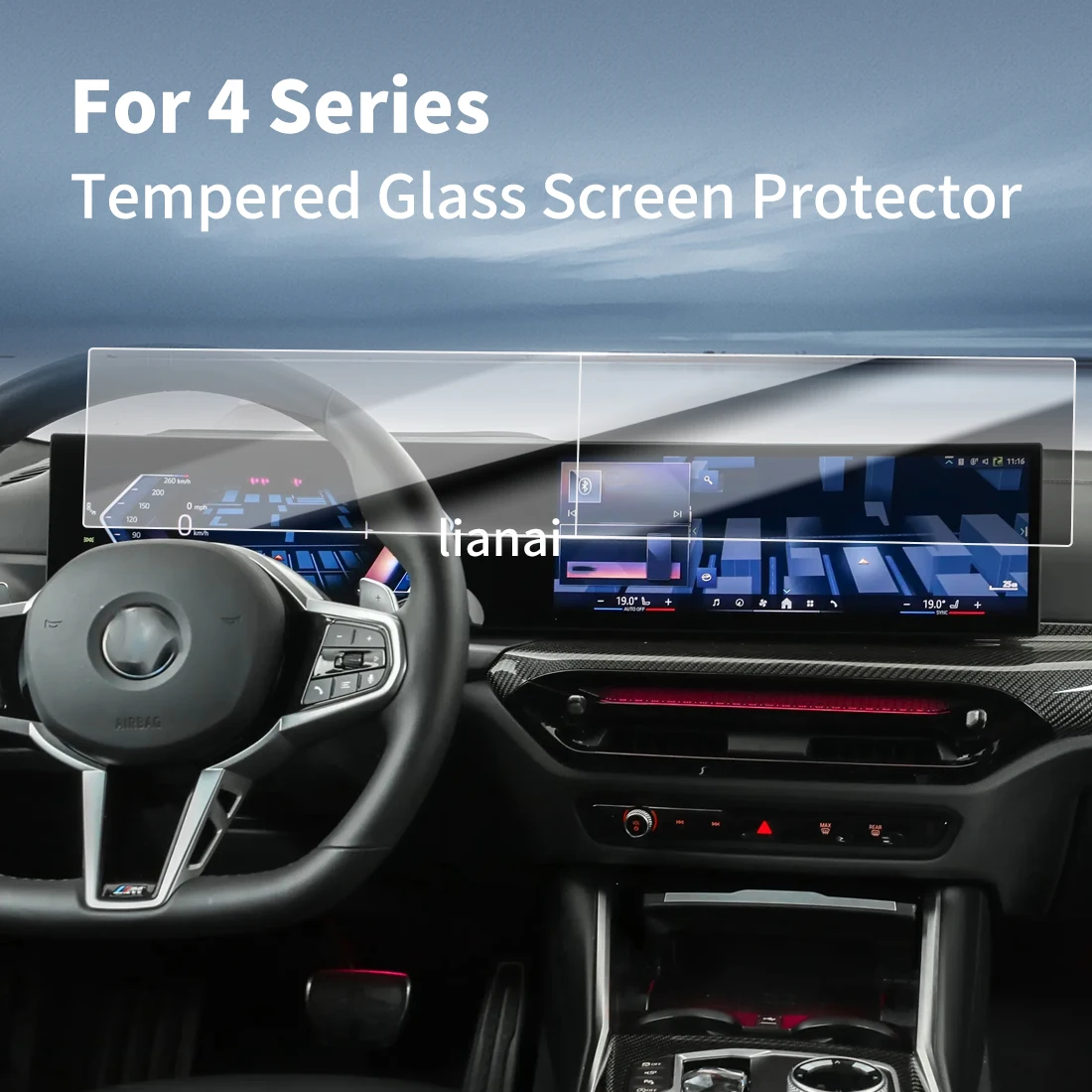 

Carplay Screen Protector Tempered Glass Protective Film Navigator Car Stickers Accessories For 25 BMW 4 Series