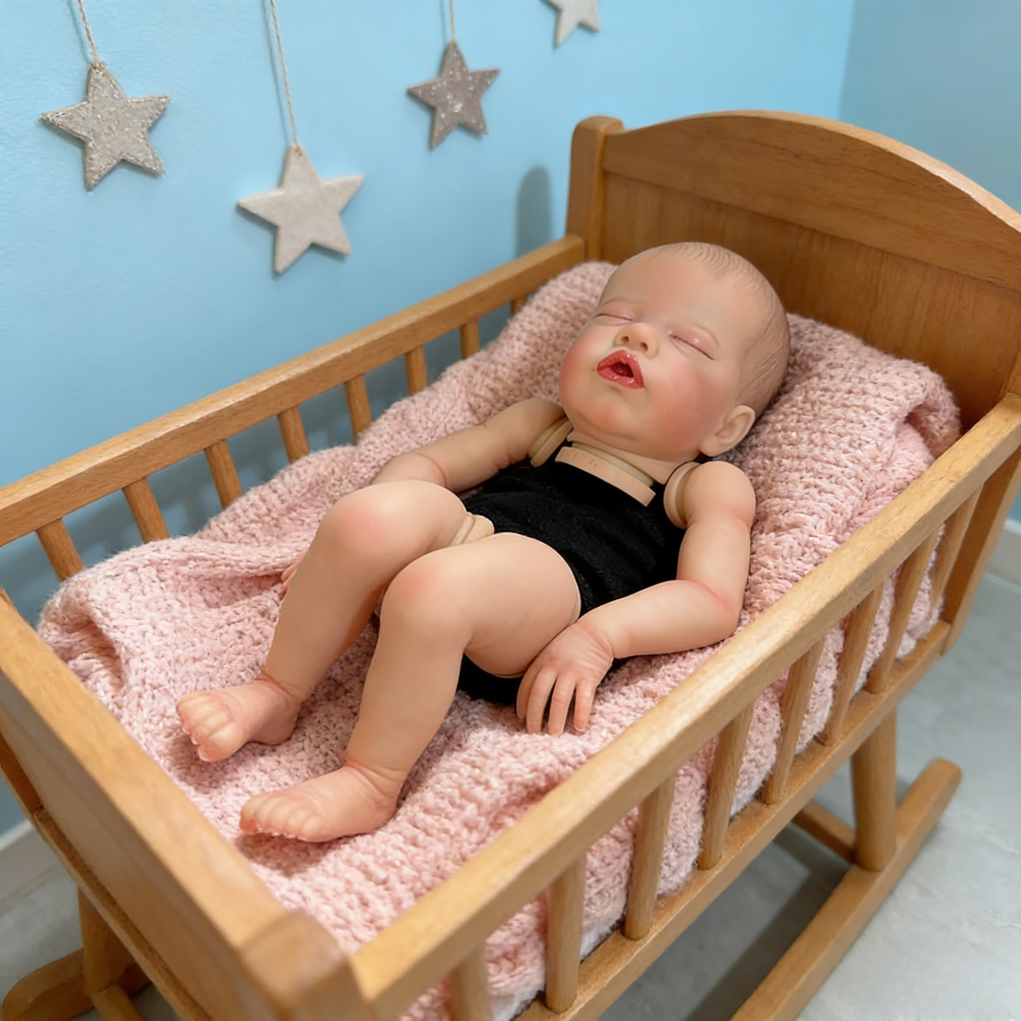 

19inch Primrose Reborn Doll Kit Unfinished DIY Kit with Pre-Painted Parts & Cloth Body​