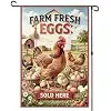 Farm Fresh Eggs Garden Flag Farmstand Decor 12x18 Inch llz