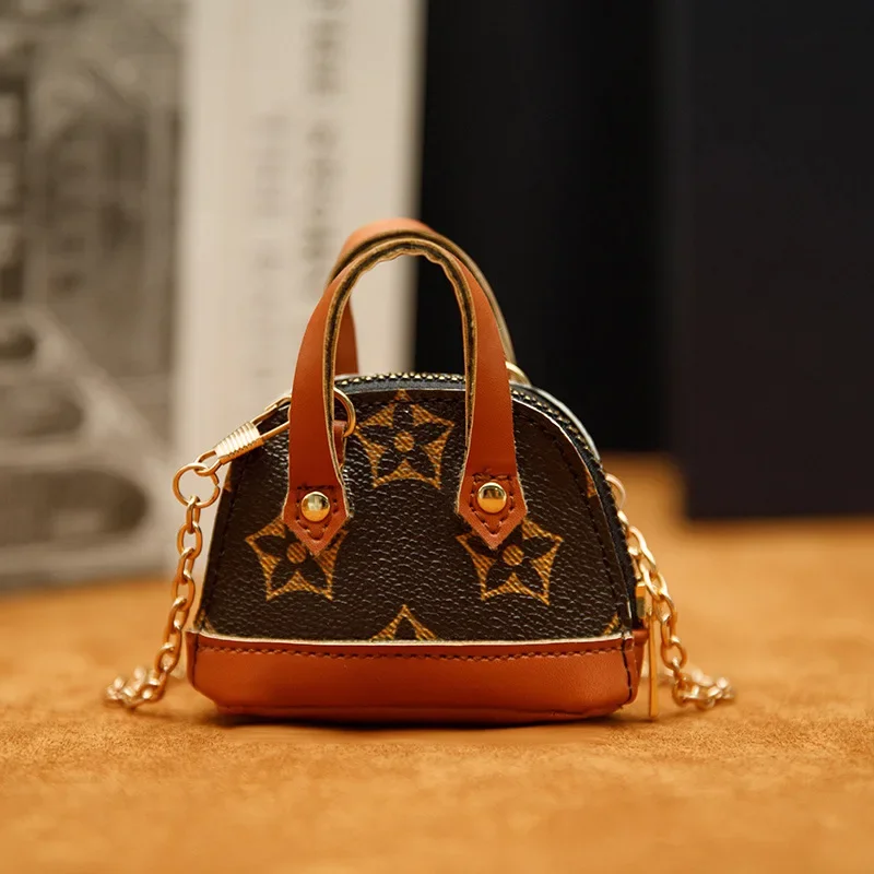 العصرية خمر الأزهار عملة المحفظة المحمولة Crossbody أحمر الشفاه شل سماعة محفظة صغيرة للجنسين بو الجلود حقيبة مستحضرات التجميل