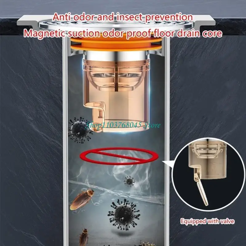 R53F Upgraded Bathroom Floor Drain Odor Blockers Effective Bathroom Drain Deodorizer