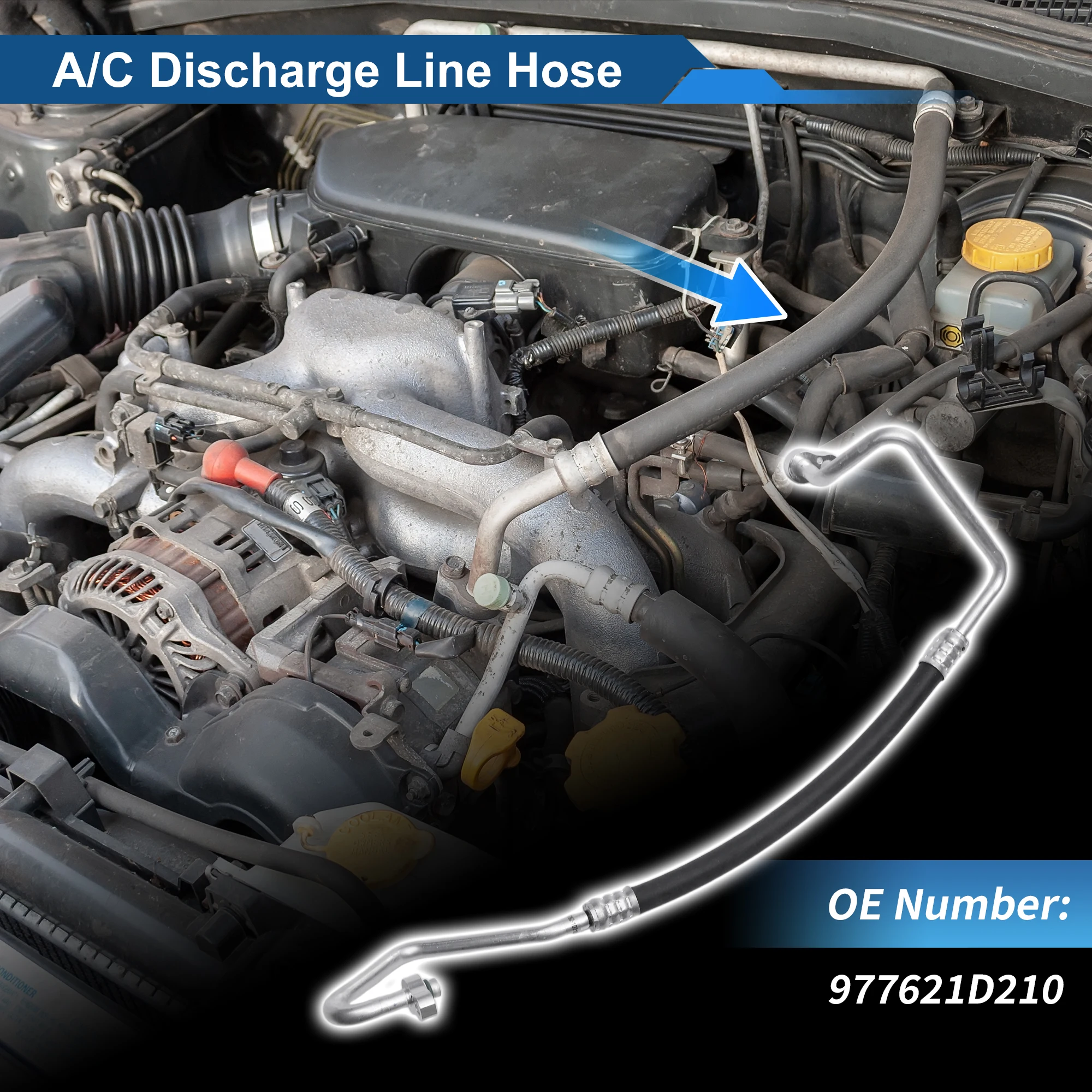 

UXCELL Шланг для жидкости хладагента кондиционера для Hyundai Accent 2006-2011 No 977621D210