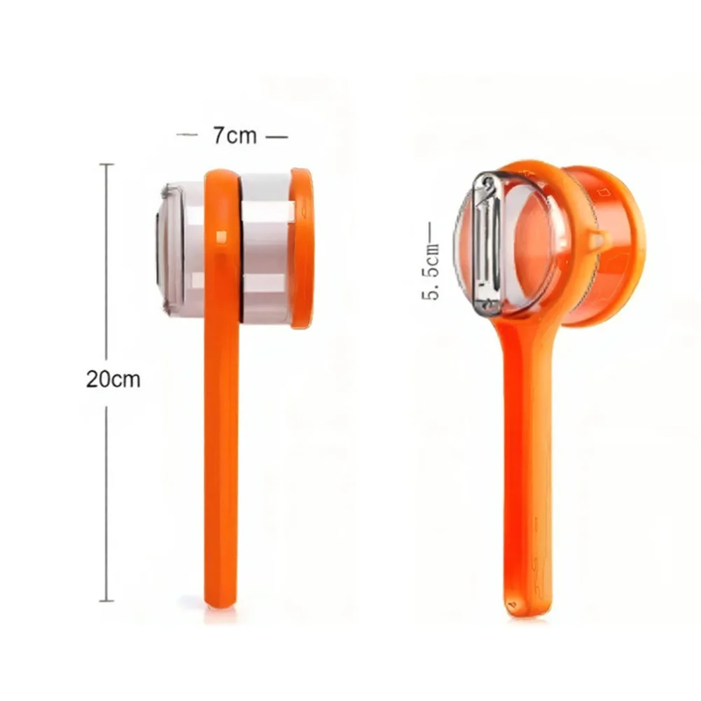Kitchen Peeler 20*7cm Double Blade Stainless Steel Tool for Efficient Fruit and Vegetable Prep Compact Design Orange Green