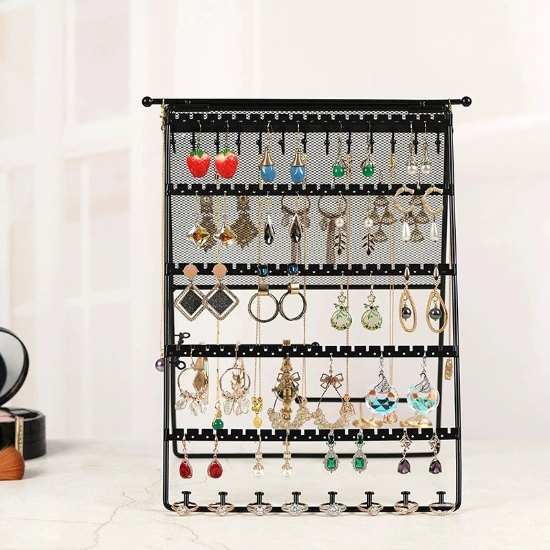 

Креативная вертикальная складная стойка для ювелирных изделий, кулон, ожерелья, браслеты, серьги, кольца, подставка для хранения, органайзер для ювелирных изделий