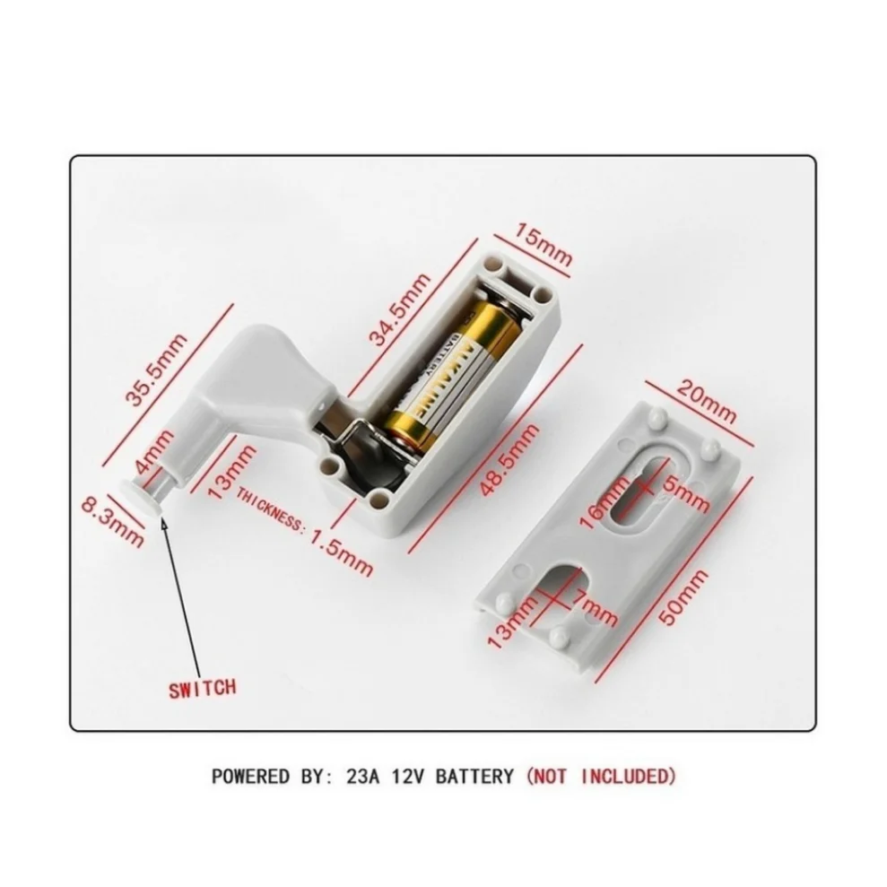 Ldhlm Universal Led Binnenscharnier Lamp Kast Inductie Verlichting Garderobe Kast Sensor Verlichting Slaapkamer Keuken Kast Nachtlamp