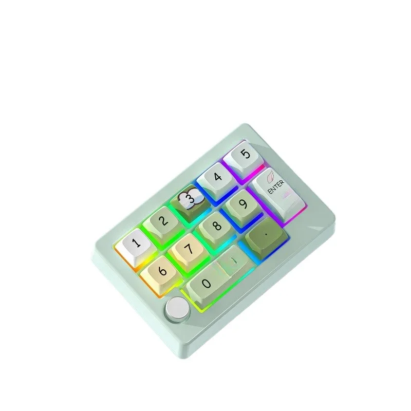 Three-mode Mechanical Digital Keypad Hot-swappable with Backlight Bluetooth Gaming Keypad Wireless Office Stock Trading