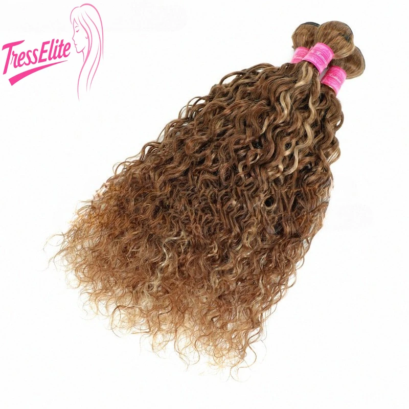 

P4/27 Выделенная волна воды, плетение человеческих волос 10-30 дюймов, бразильские наращивание волос Virgin Remy, естественная волна, прочная мягкая текстура