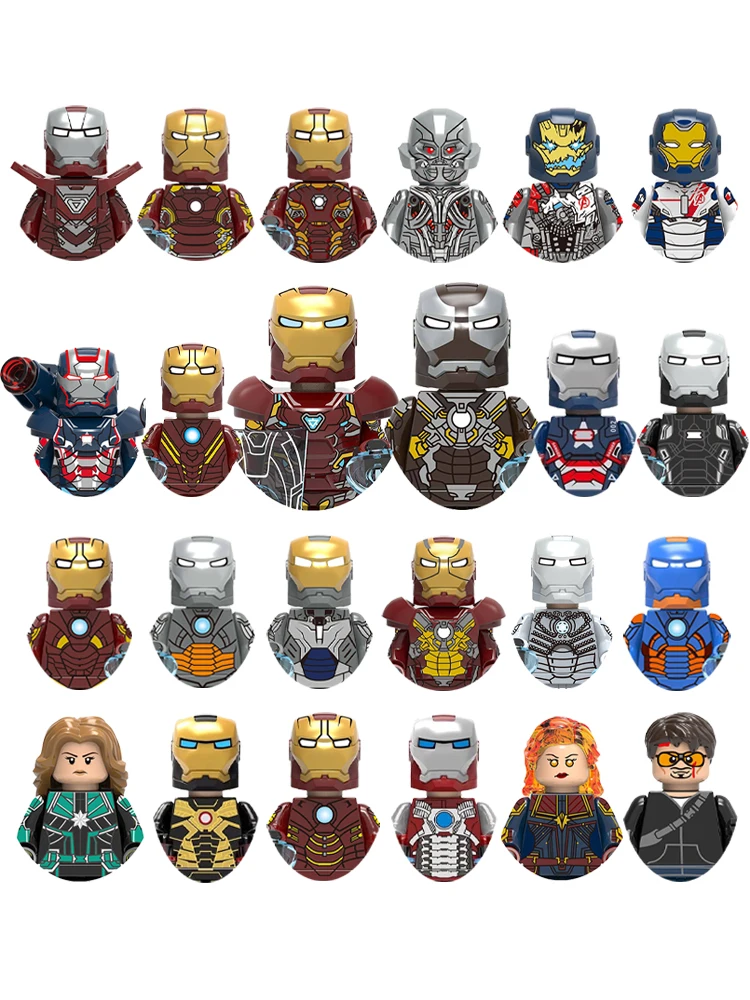 Bausteine Iron Man Spielzeug Geschenke Mini-Actionfiguren Kinder-Bausteine für Partys