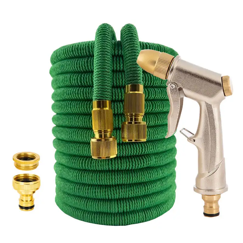 

25FT-100FT Gardening Irrigation Flexible Hose High-Pressure Cleaning Water Gun Household Courtyard Cleaning Irrigation Supplies