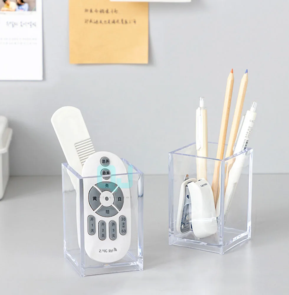 Pen holder ins acrylic transparent high appearance female student stationery office dormitory desktop debris sorting study