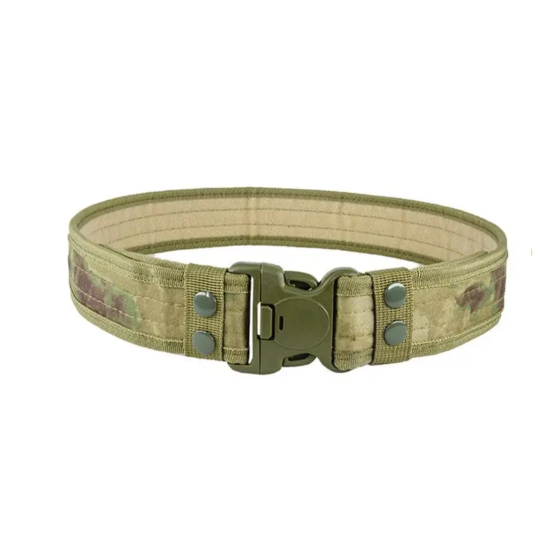 Outdoor Camouflage Tactical Belt Military Oxford Cloth Belt Mountaineering Belt Nyoln Wide Waist Belt Sports Work Canvas Belts