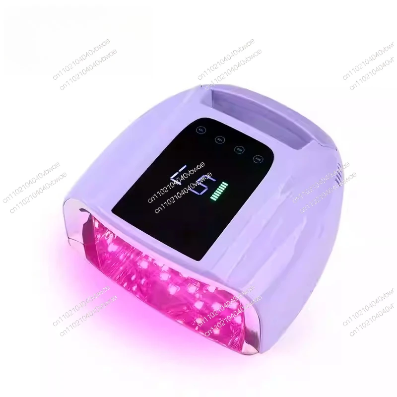 Lithium Battery Storage Nail Phototherapy Lamp 96W, LED Auto Sensor Nail Gel Dryer, Fast Curing Nail Baking Lamp