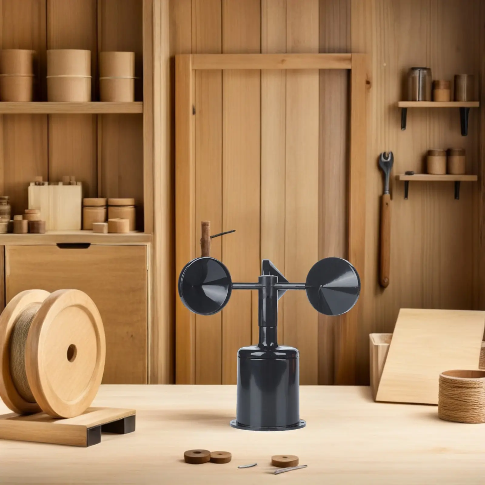 Wind Indicator Shell Sturdy ABS Material Small Size Light Weight Accurate Measurement Low Power Consumption for Anemometer Cup