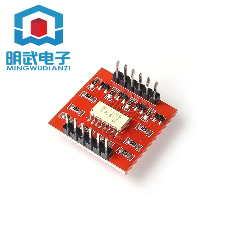 

TLP281 4-way Optocoupler Isolation Module High and Low Level Expansion Board Electronic Building Block Module