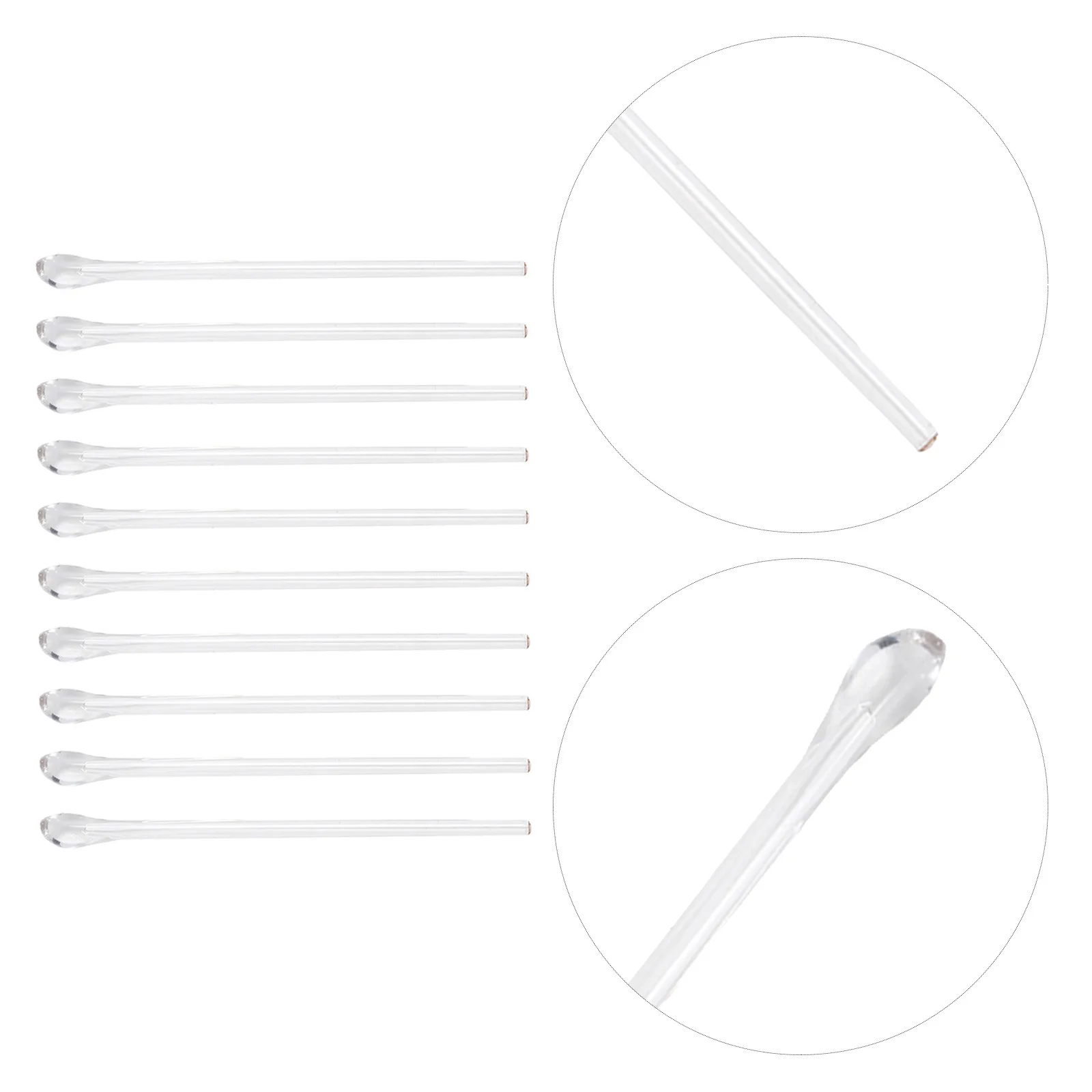 

10pc Eyeglass Temple Tips Replacement Parts Flexible Silicone Anti-Slip Lightweight Glasses Ear Hooks For Adults Eyewear