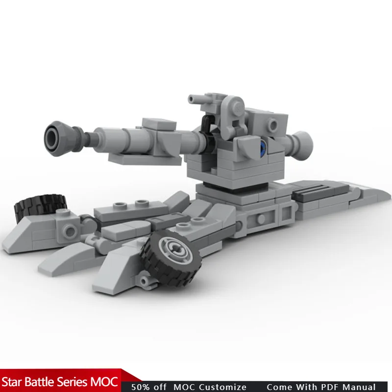 

112 PCS Star Scuffle AV-9 Imperial artillery cannon MOC Customize Modular Building Block Creative Design DIY Assembly Toy Gift