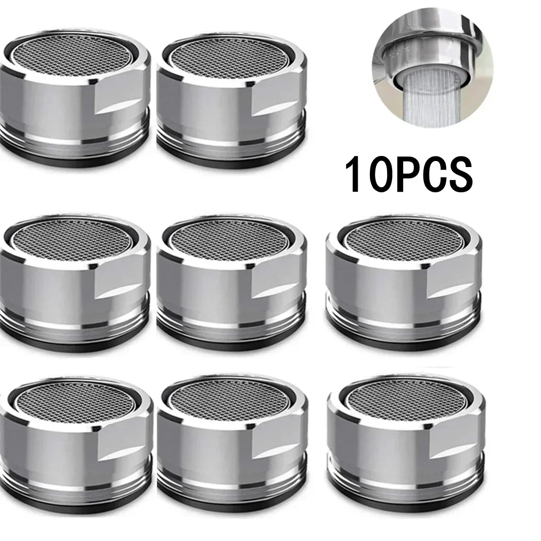 10/3PCS Faucet Filter Saving Water Tap Aerator M24 Thread Bathroom Brass Stainless Steel Replaceable Filter Mesh Mixed Nozzle
