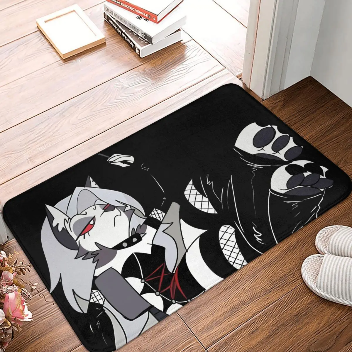 Helluva Boss Cartoon Bathroom Mat DarkLoona Doormat Living Room Carpet Balcony Rug Home Decor