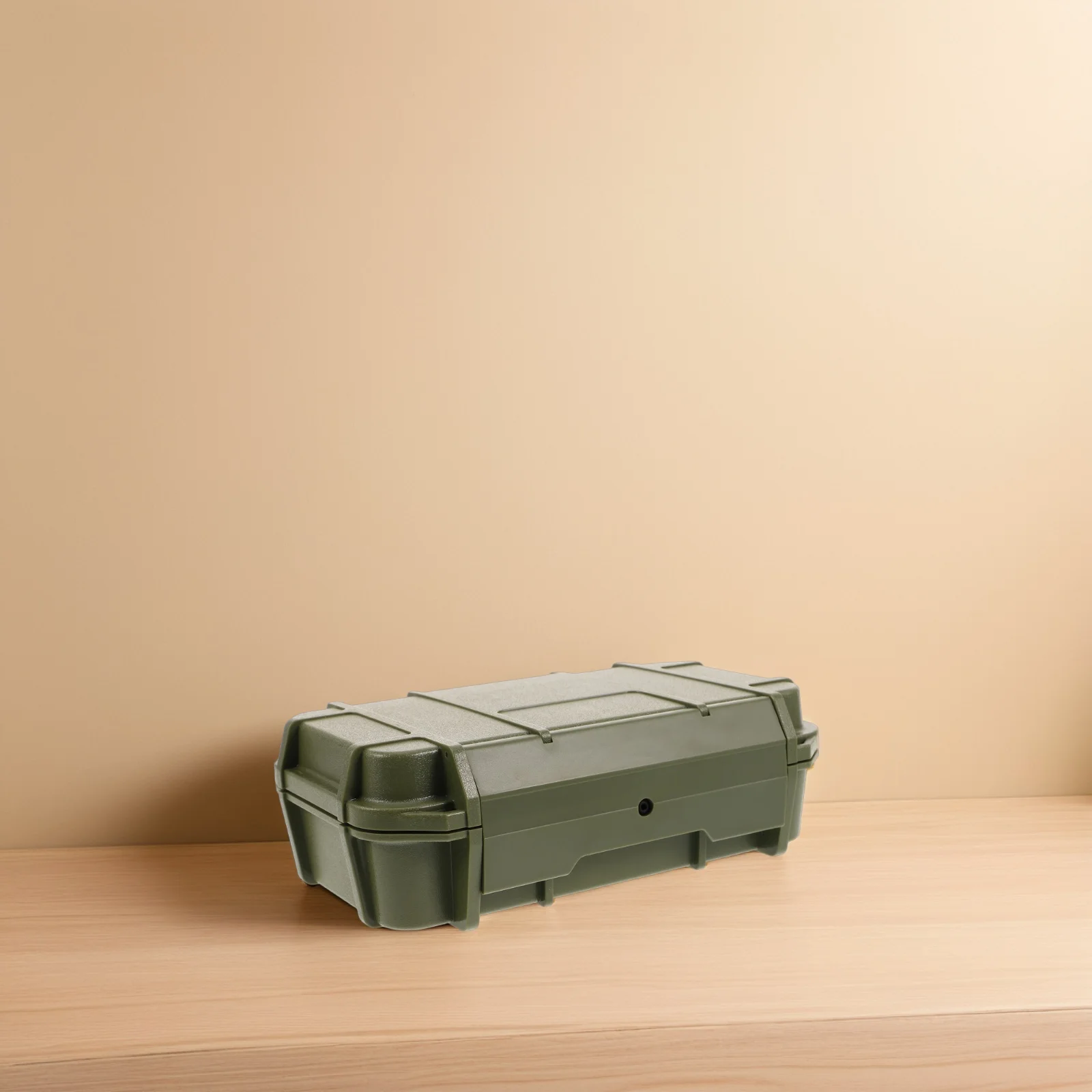 

Dual Layer Waterproof Box Shockproof Storage Case Sealed Outdoor Survival Gear Container Green for Camping