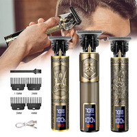 T9 Vintage Electric Shaver Barber Cordless Hair Cutting Machine USB Charging Hair Trimmer Portable Hair Clipper Suitable For Men
