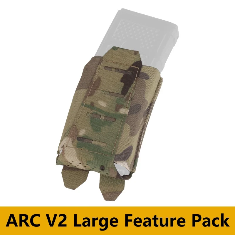 ARC V2 rifle camouflage rifle magazine can be assembled with mother and child bags, laser cut MOLLE mounting