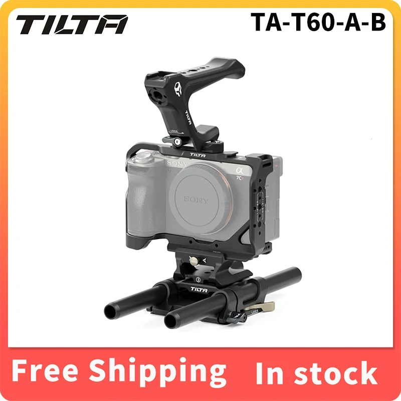 

TILTA TA-T60-A-B For Sony a7C II / a7C R RIG Fuselage Protective Full Camera Cage Pro Kit - Black Titanium Gray