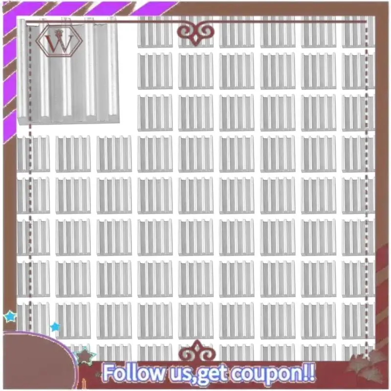 ABBG-500Pcs 9 X 9 X 5Mm Mini Aluminium Heatsink For IC LED Chipset RAM