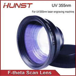 HUNST F-theta perspective field lens 355nm 110x110-300x300mm for UV laser marking machine parts