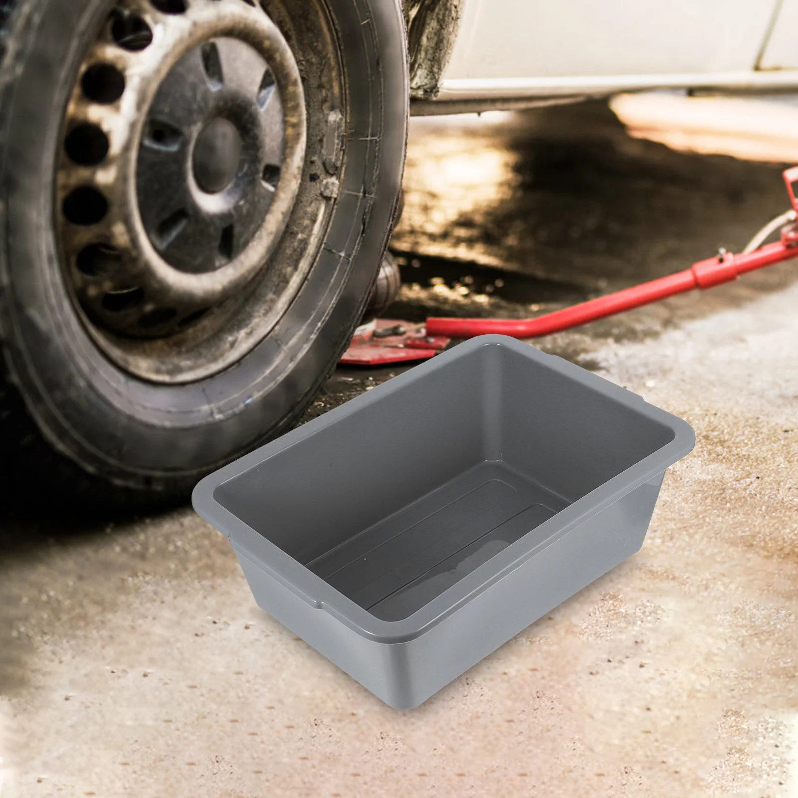 

Heavy Duty Oil Catch Pan for Vehicles Extra Thick Plastic Engine Oil Drain Container with Wide Shallow Design for Easy Under Car