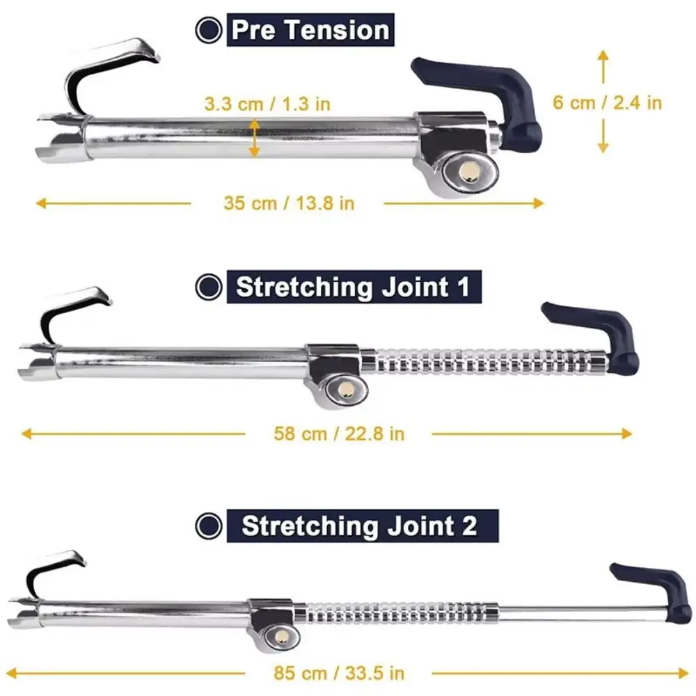 Cerradura de freno antirrobo para volante de coche, cerradura de seguridad ajustable de tres secciones para coche, 3 llaves, cerradura de Pedal de embrague retráctil para coche