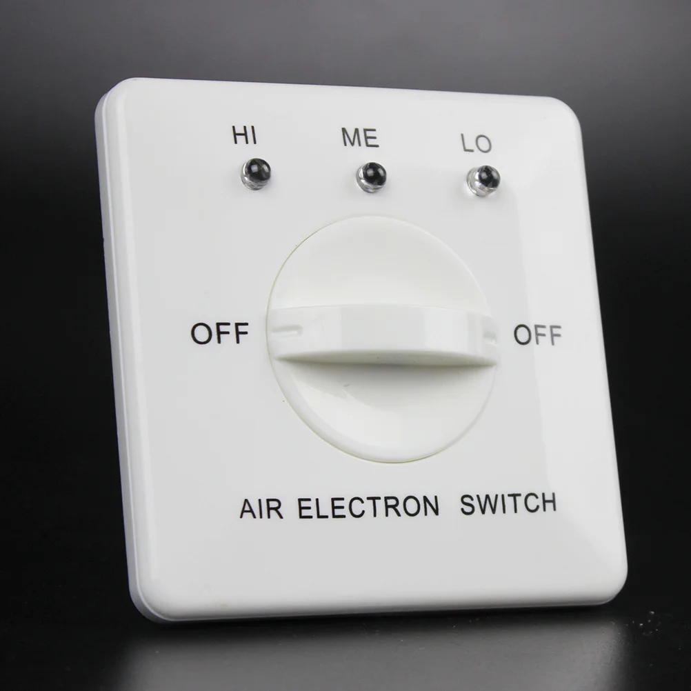 Kontroler Tiga Kecepatan Fan Coil Putih Untuk Panel Kontrol Kecepatan AC Sentral Rangka PC Tahan Lama Tahan Benturan