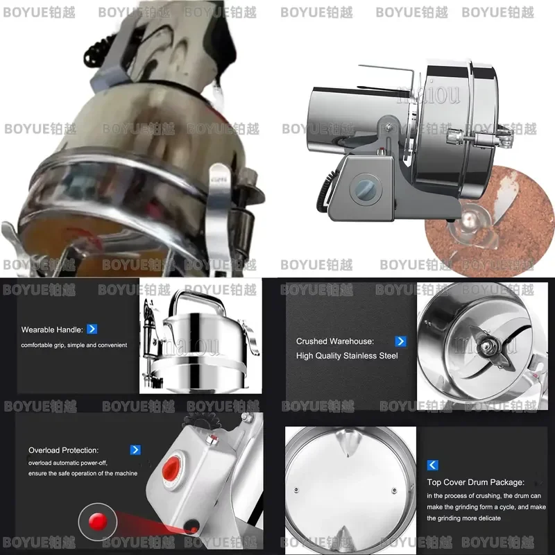 Electric Coffee Grinder Mill for Spices Grains Wheat Dry Food Mixer Chopper High Power Household Kitchen Appliance
