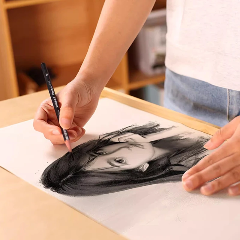 Mesa de dibujo japonesa, banco de trabajo de madera maciza para estudiantes de arte especialmente, diseñadores arquitectónicos de ingeniería, dibujo dibujado a mano FYDT