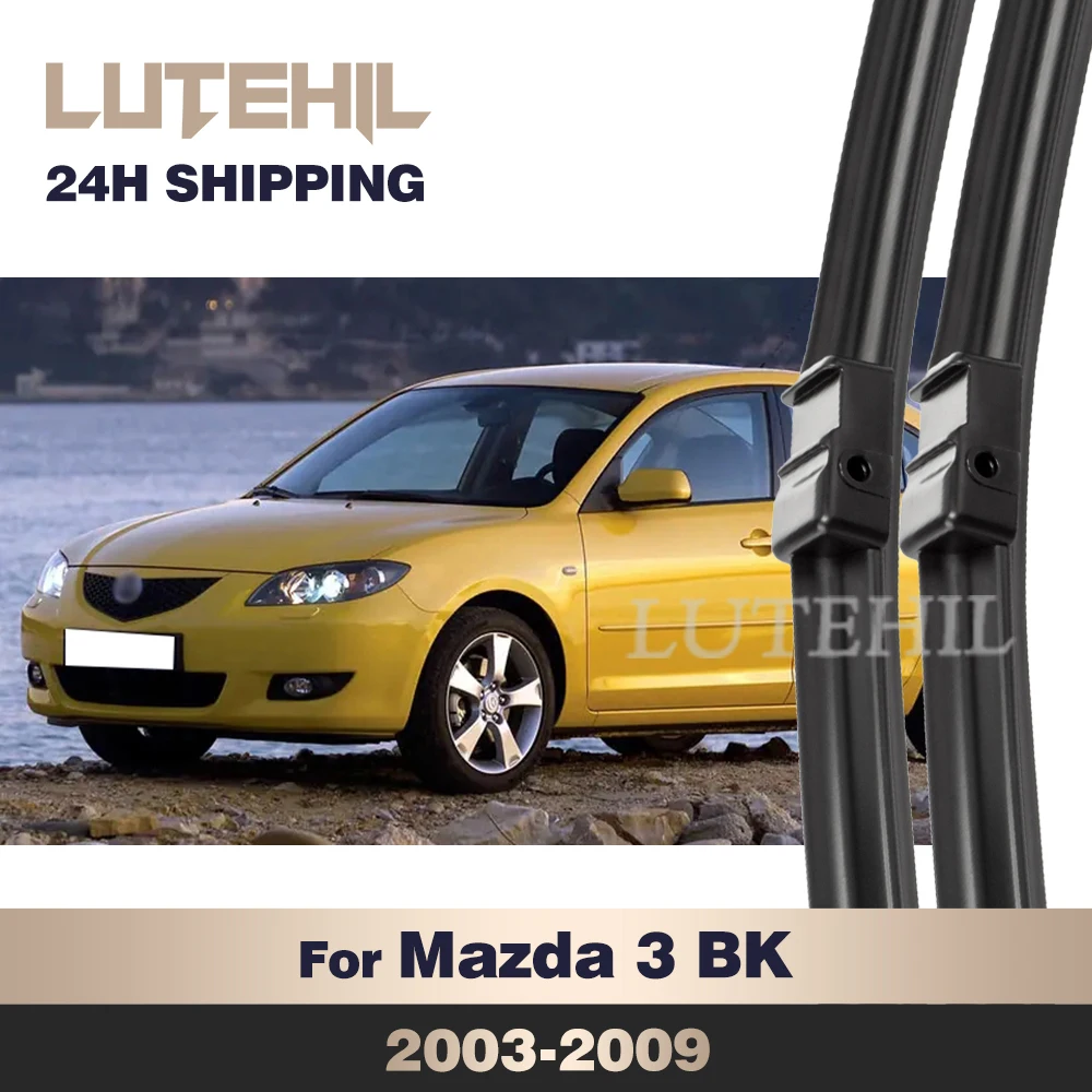 

Стеклоочиститель LUTEHIL для Mazda 3 BK 2003-2009 2004 2005 2006 2007 2008, передние щетки стеклоочистителя, щетка для лобового стекла 21 "+ 19"