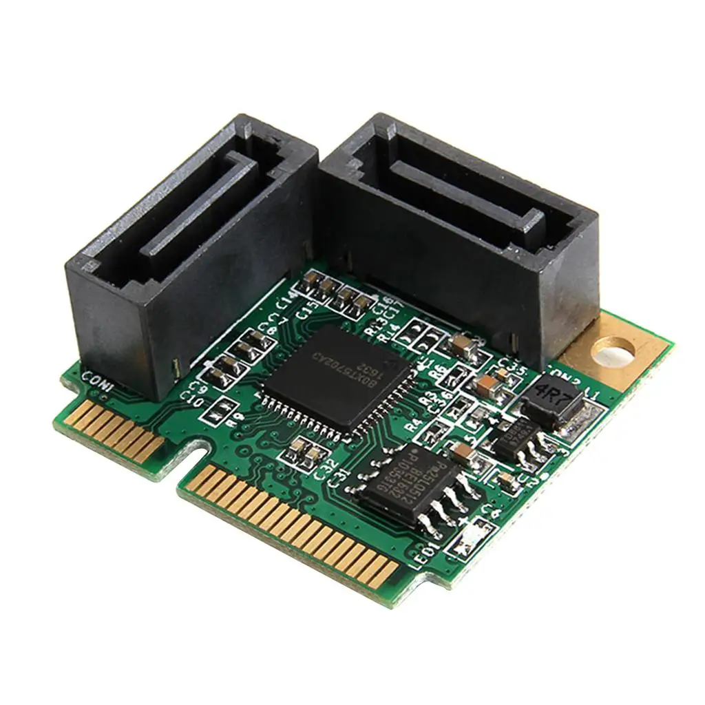 

Карта расширения конвертера Mini PCI-E на 2 порта SATA 3.0 6 Гбит/с для Windows 10