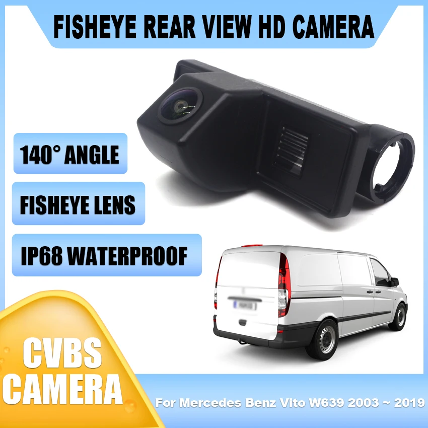 HD Night Vision For Mercedes Benz Vito W639 2003 ~ 2019 Vehicle Rear View Reverse Camera Waterproof High Quality RCA