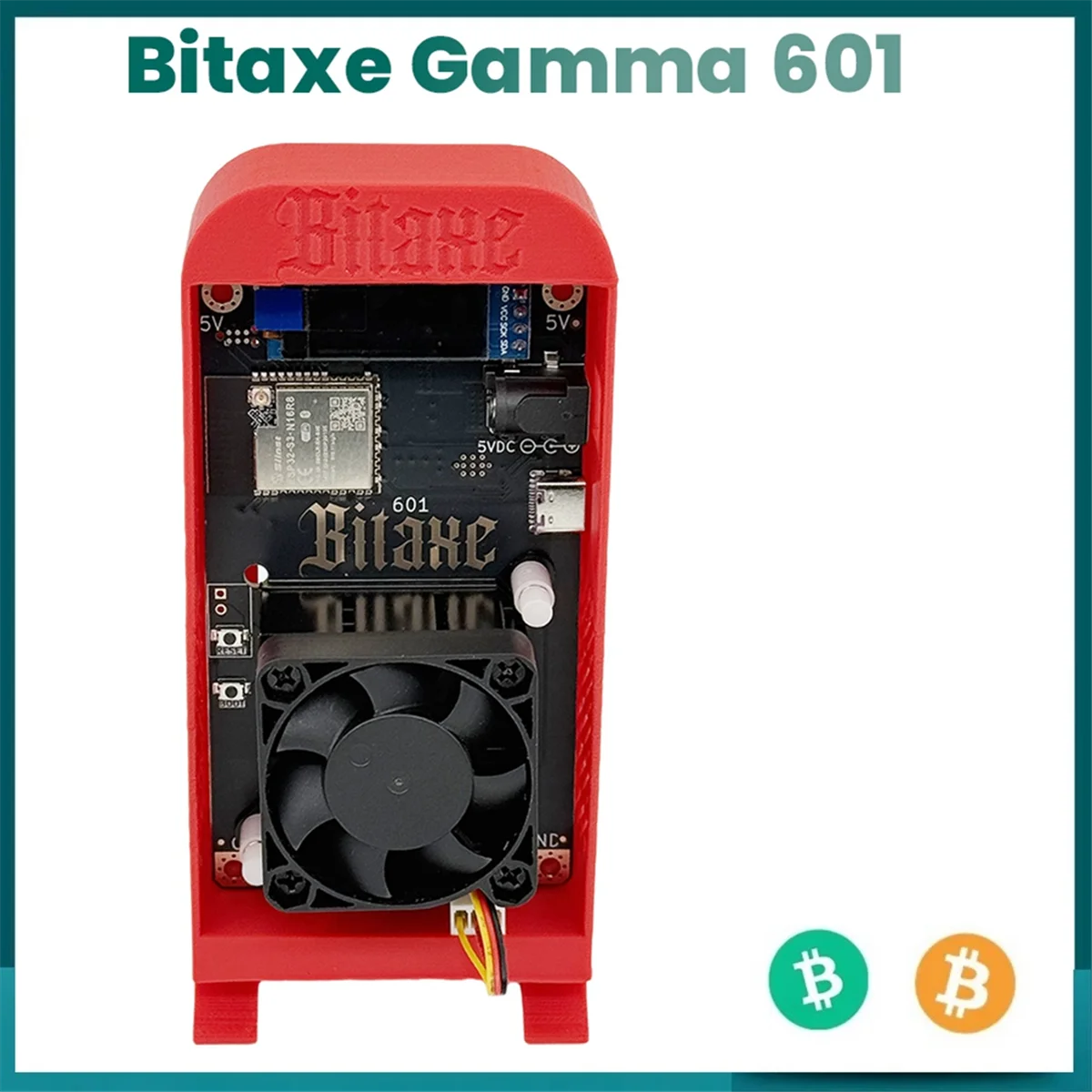 

T07CHOT-Bitaxe Gamma 601 BTC Solo Lottery Miner 1,2TH/S 18-22 Вт BM1370 Asic от Antminer S21 Pro Bitcoin Crypto Miner BR PLUG