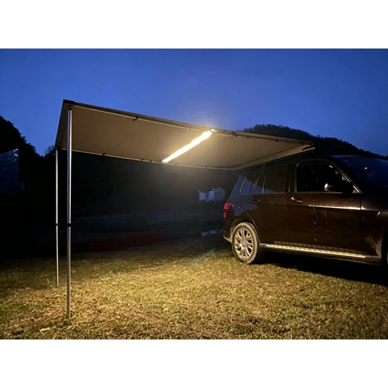 Car Accessories Retractable Side Awning Waterproof UV Protection Portable Camping Canopy
