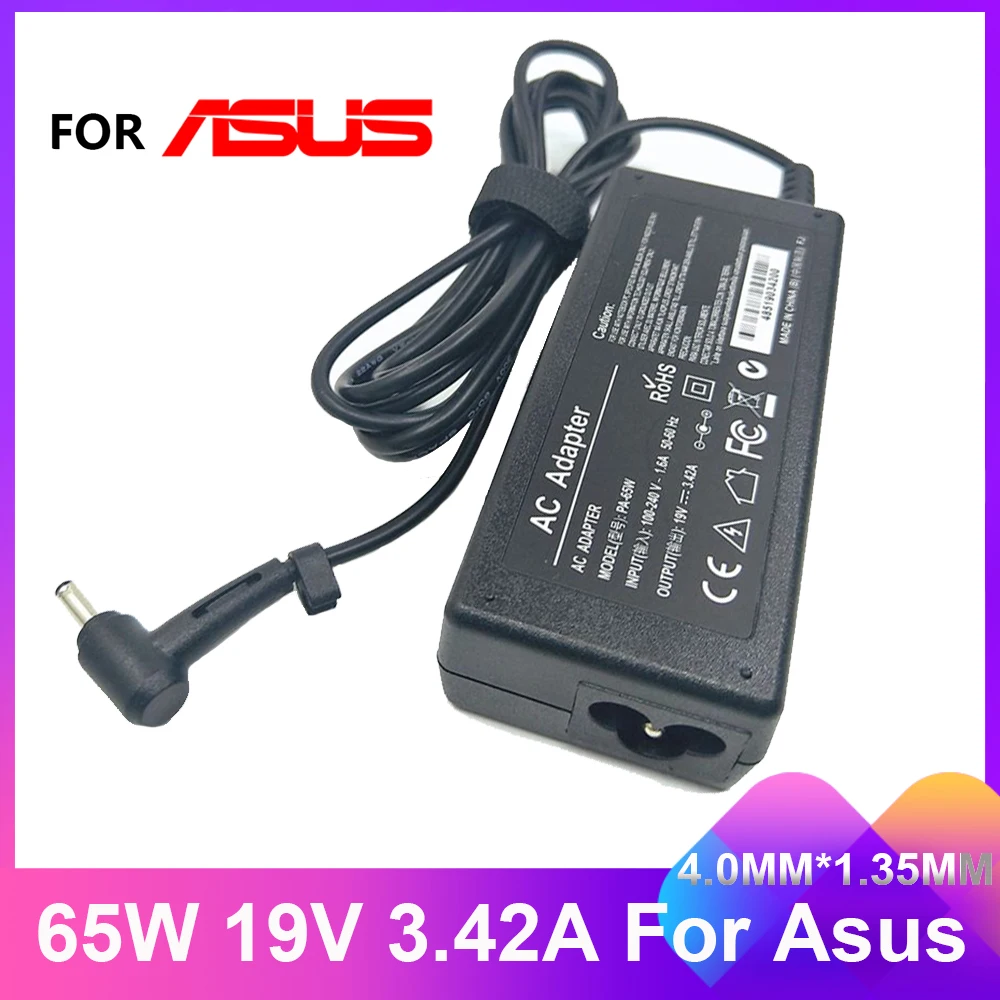 19V 3.42A 65W 4.0*1.35 Power Charger Laptop adapter For Asus Zenbook UX32VD UX305CA ux31a x201e ux305f s200e ADP-65DW