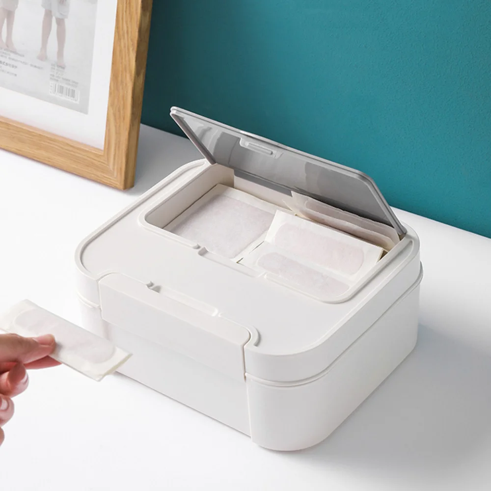 

Three Partitions Large Pill Box Large Capacity Waterproof Medicine Cabinet Dust Prevention Medicine Tablet Container