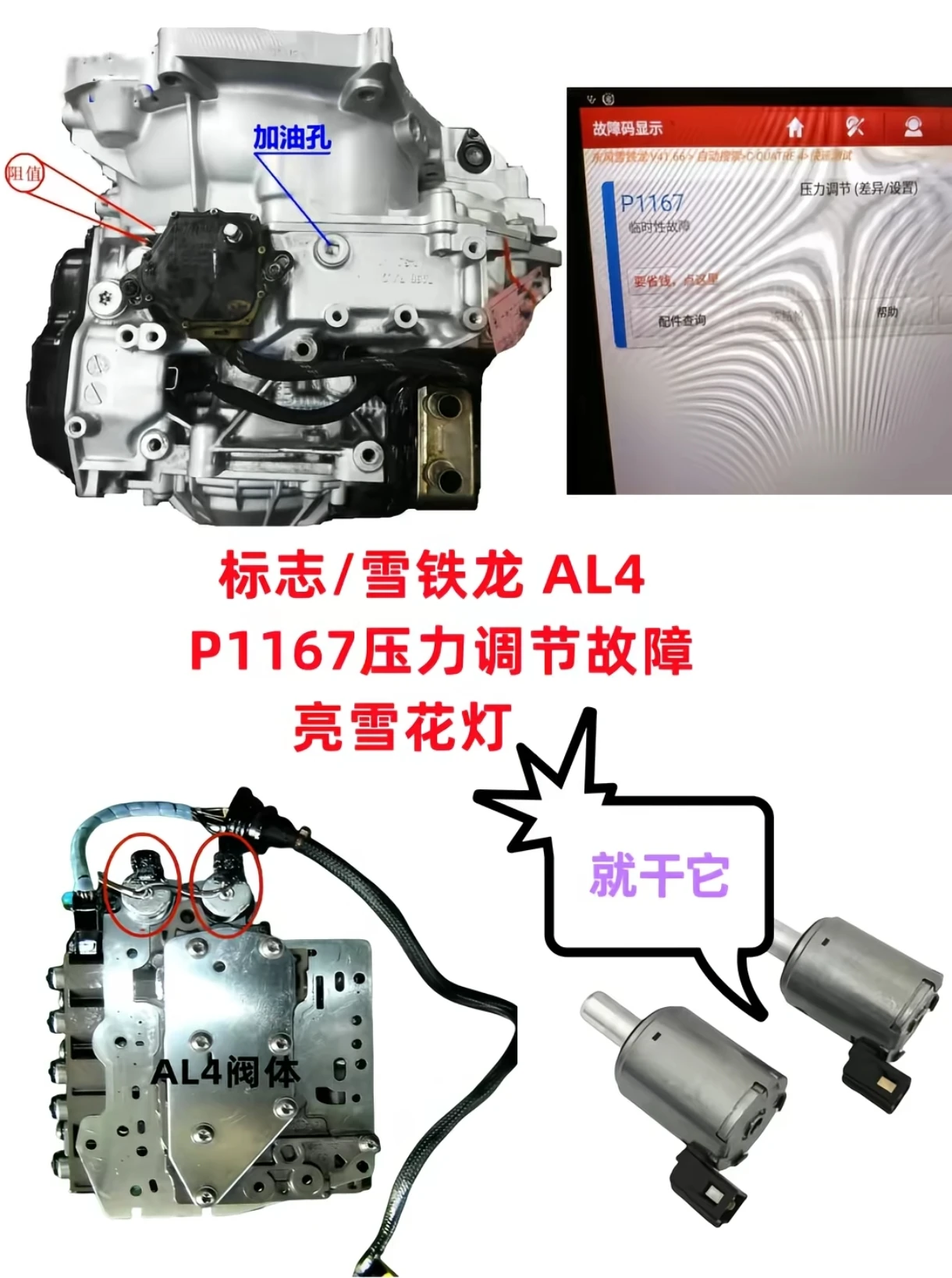 Bild 3: Original Ventilkörper AL4 DPO mit Kabelbaum-Magnetventilsatz für Citroen Renault Peugeot Beringo C2 C3 C4 C5 C8 Getriebe