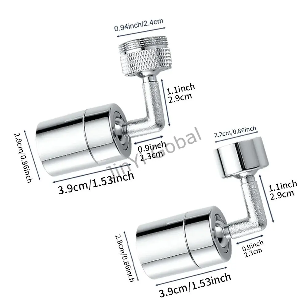 720 Degree Swivel Tap Aerator Adjustable Dual Mode Sprayer Filter Diffuser Water Saving Nozzle Kitchen Faucet Extender Adapter