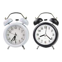 Twin Bell Alarm Clock Non Ticking Silent Creative Desk Clock Bedside Wake up Clock for Home Bedside Desk NightStand Living Room