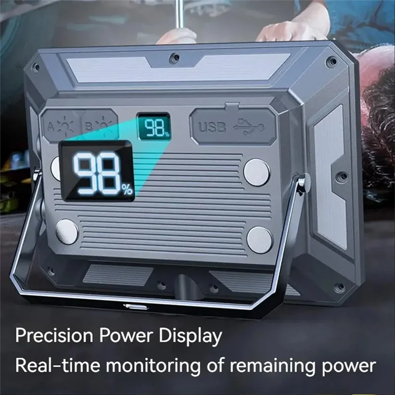 

A70P 2PCS Portable LED Camping Tent Light Rechargeable Searchlight Outdoor Emergency Lighting Waterproof Hanging Night Lamp