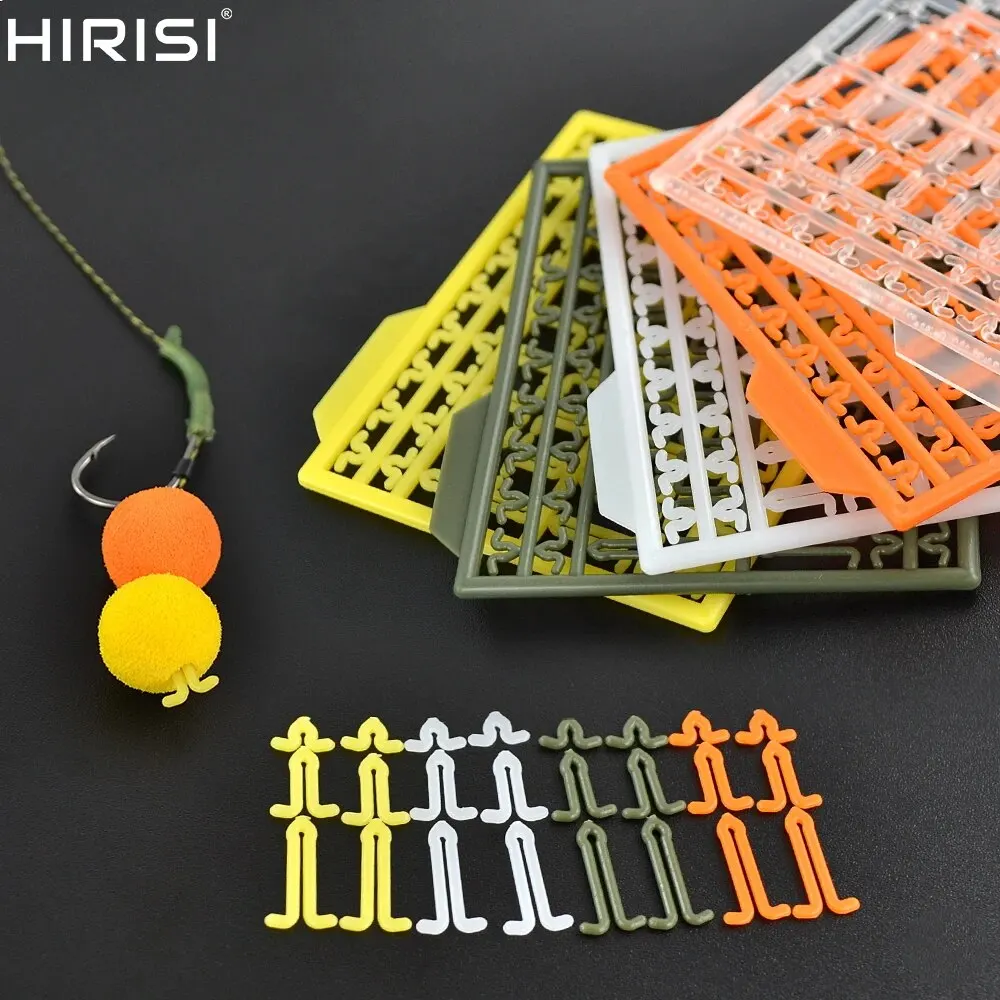 Hirisi 5 Pieces Carp Fishing Tackle Hair Rig Boilie Bait Drill Stops Boilie V Stopper Fishing Accessories AH163