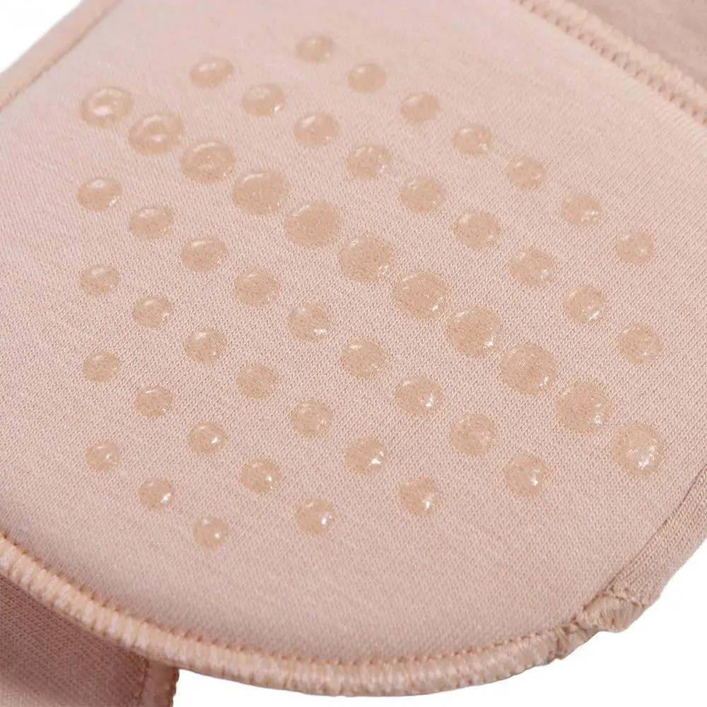 Calzini traspiranti per l'avampiede in silicone Calzini morbidi e invisibili per metà piedi Calzini da barca elastici Scarpa con tacco alto