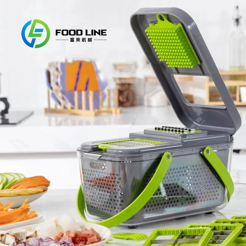 

Customized 2026 Kitchen Tools 22 in 1 Multi-functional Vegetable Cutter Food Chopper Fruit Slicer Food Cutter